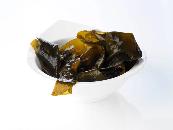 Alga Wakame Wakame Seaweed Wakame Vegetal Marinho Alga Marinha Comestível — Fotografia de Stock