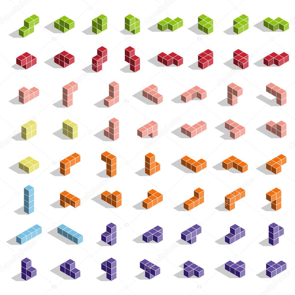 Cubes for Tetris.
