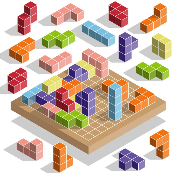 Tetris. — Stockvector