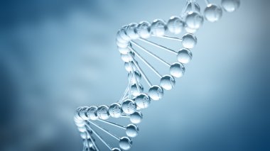 DNA arka plan - 3d çizim