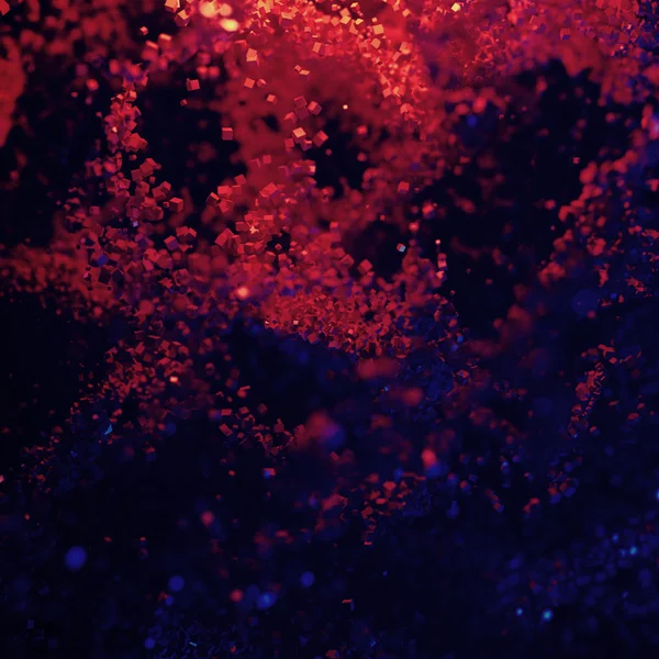 Абстрактные цветные частицы куба фон - 3D иллюстрация — стоковое фото