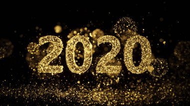 Mutlu yıllar 2020 - Altın Parıltı Havai fişekler
