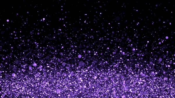 Kerstachtergrond Purple Glitters - 3d Rendered Shining Sparkles — Stockfoto