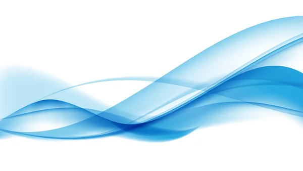 Abstrakt Blue Wave Set på Transparent bakgrund. Vector Illust — Stock vektor