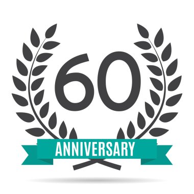 Şablonu Logo 60 yıl yıldönümü vektör çizim