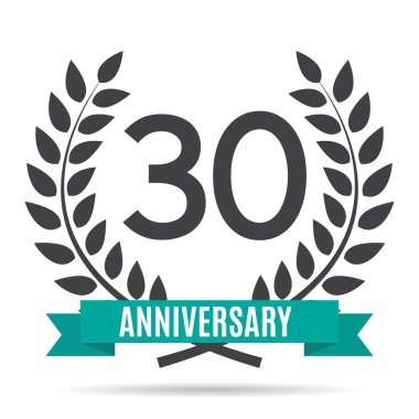 Şablon 30 yıl yıldönümü vektör çizim