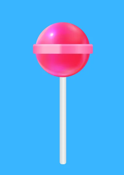 Realistische zoete Lollipop snoep. Vector illustratie — Stockvector