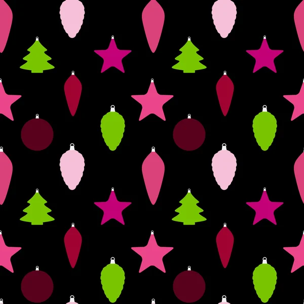 Belleza abstracta Navidad y Año Nuevo Seamless Pattern backgro — Archivo Imágenes Vectoriales