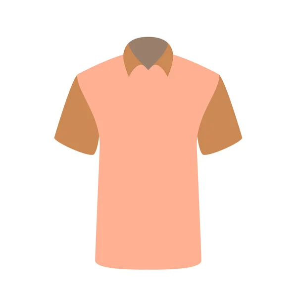 Hermosa camiseta rosa aislada en blanco. Ilustración vectorial . — Vector de stock
