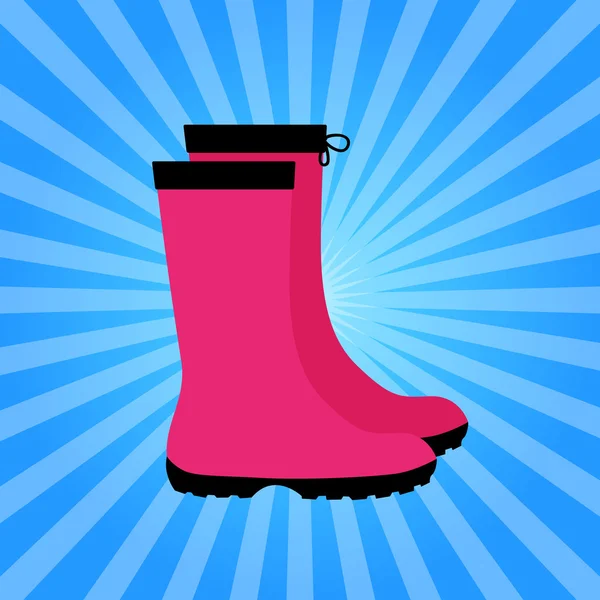 Insulated Rubber Boots Icon Vector Illustration — Stock Vector