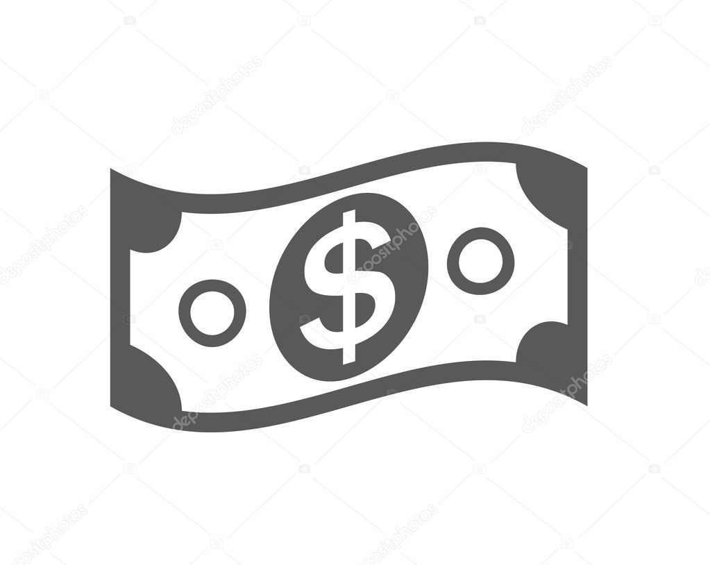 US Dollar Stack Paper Banknotes  Icon Sign Business Finance Money Concept Vector Illustration EPS10