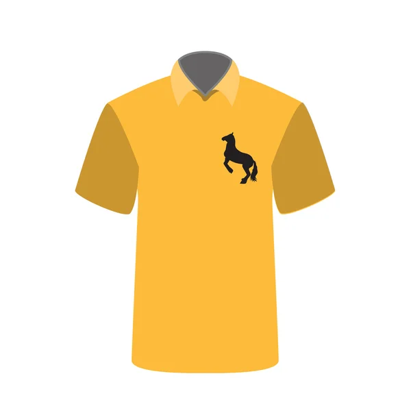 Camiseta con foto de caballo. Ilustración vectorial . — Vector de stock