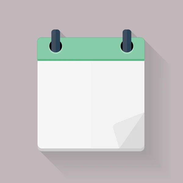 Calendar Flat Daily Icon Template. Vector Illustration Emblem. E — Stockový vektor