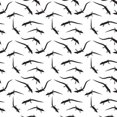 Kertenkele siyah silüeti