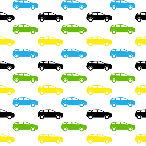 Pattern Colorful Car — Stock Vector