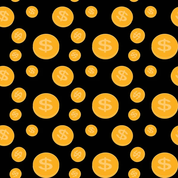 Design of gold coins — Stock Vector