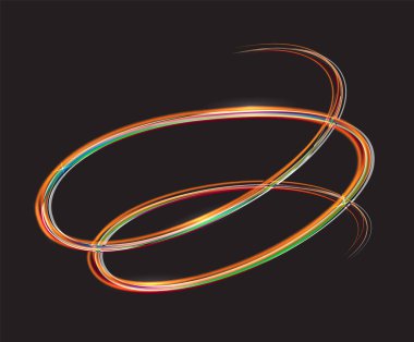 Koyu renkli ışık etkisi. Vektör çizim.