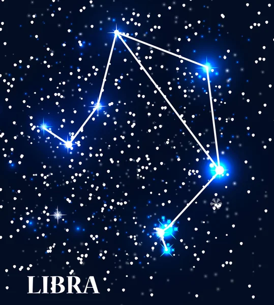 Símbolo signo do zodíaco de Libra. Ilustração vetorial . —  Vetores de Stock