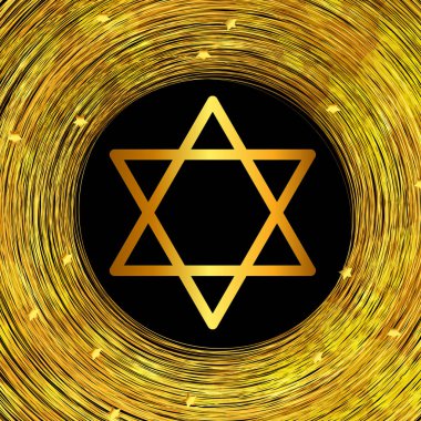 Mutlu Hanukkah 'lar, Yahudi Tatil Geçmişi. Vektör İllüstrasyonu.
