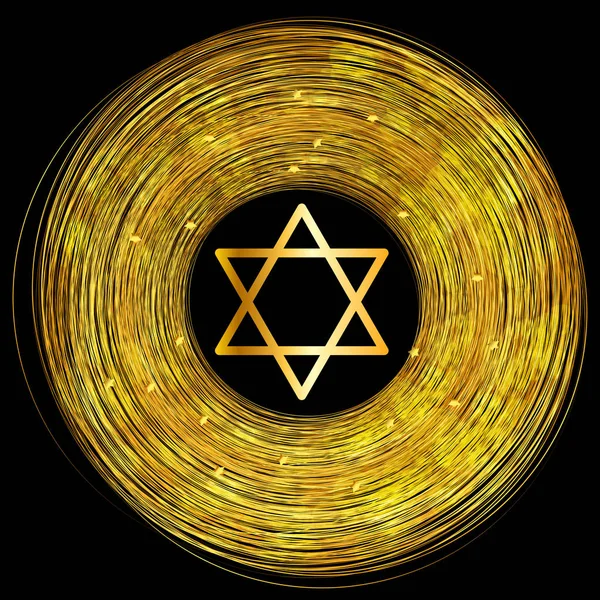 Happy Hanukkah, Jewish Holiday Background. Illustration vectorielle . — Image vectorielle