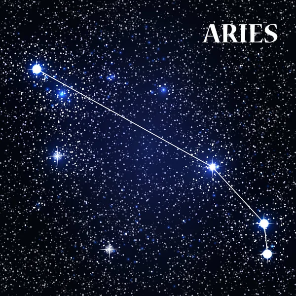 Simbolo Ariete segno zodiacale. Illustrazione vettoriale . — Vettoriale Stock