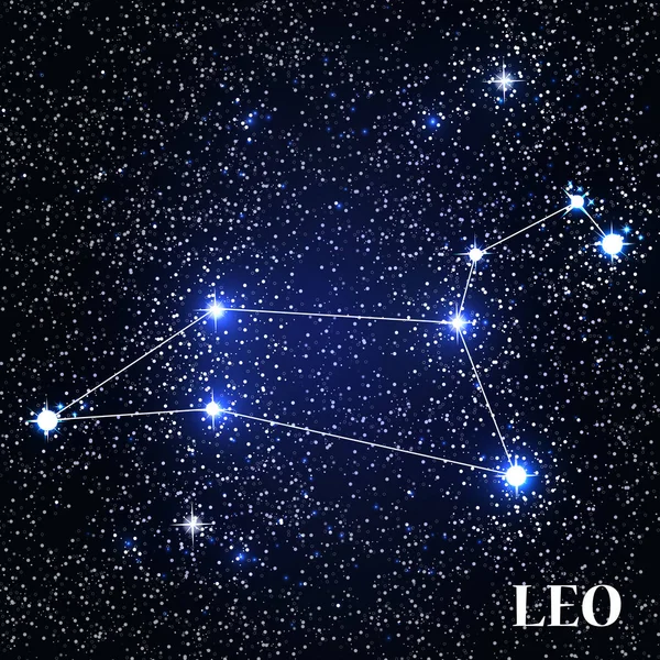 Szimbólum Leo állatöv jel. Vektoros illusztráció. — Stock Vector