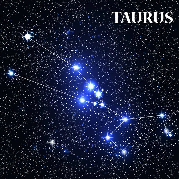 Symbole Taureau Signe du zodiaque. Illustration vectorielle . — Image vectorielle