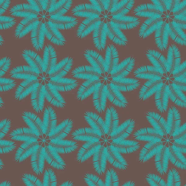 Palma foglia senza cuciture Pattern sfondo. Illustrazione vettoriale . — Vettoriale Stock