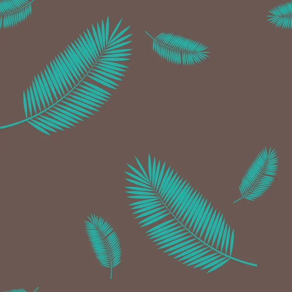 Palm Leaf Seamless Pattern. Векторная миграция . — стоковый вектор