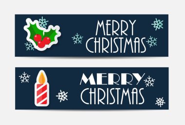 Noel kar taneleri Web sitesi banner ve kart vektör arka plan ben