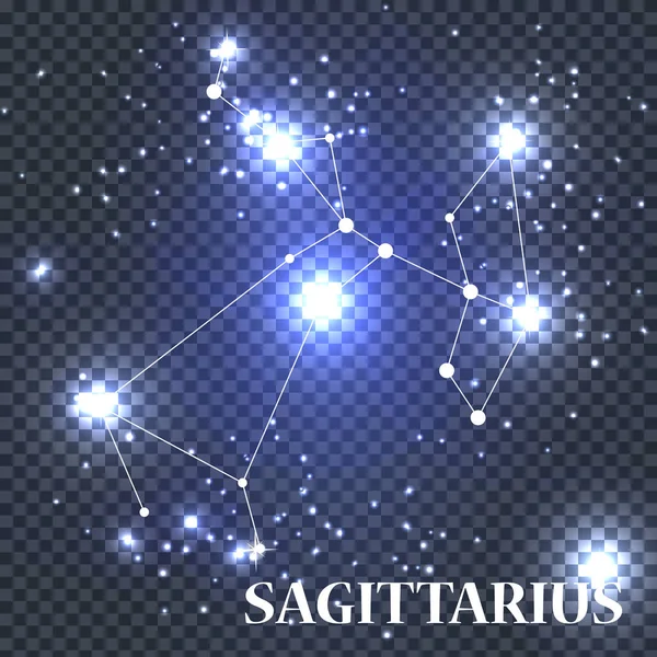 Simbolo Sagittario Segno zodiacale. Illustrazione vettoriale . — Vettoriale Stock