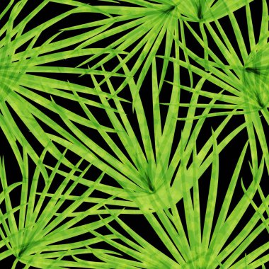 palmiye yaprakları seamless modeli 