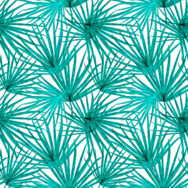 palmiye yaprakları seamless modeli 