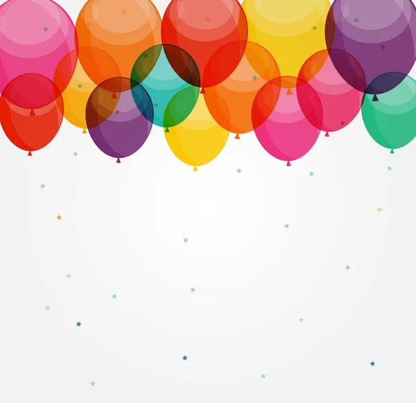 Parlak renk balonlar — Stok Vektör