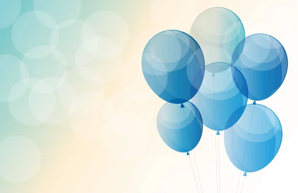 Blank färg ballonger — Stock vektor
