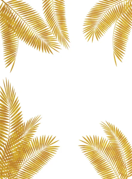 Pattern of palm leaves — Stock Vector