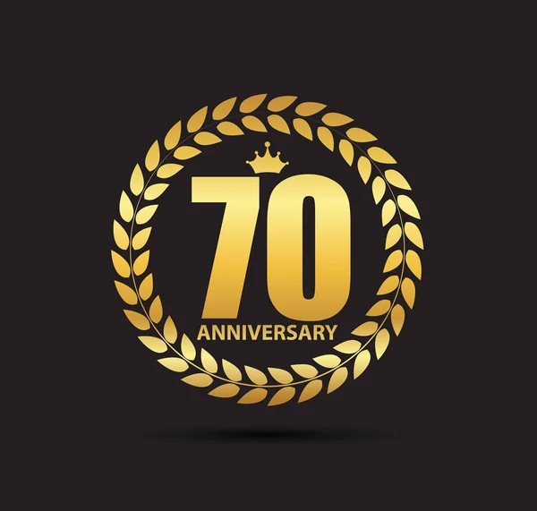 Logo Plantilla de aniversario — Vector de stock