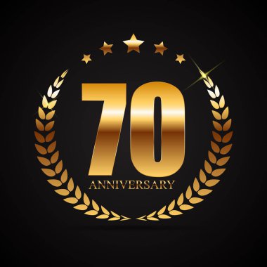 Şablonu Logo 70 yıl yıldönümü vektör çizim