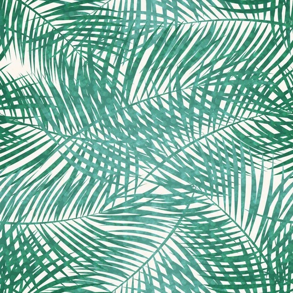 Palm Leaf Vector nahtlose Muster Hintergrund Illustration — Stockvektor