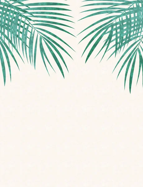 Palmblatt Vektor Hintergrund Illustration — Stockvektor