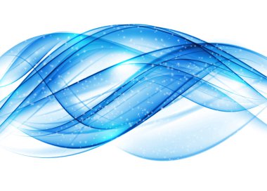 Arkaplanda Soyut Renkli Dalga. Vektör İllüstrasyonu.