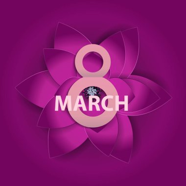 Poster International Happy Women s Day 8 March Floral Greeting c clipart