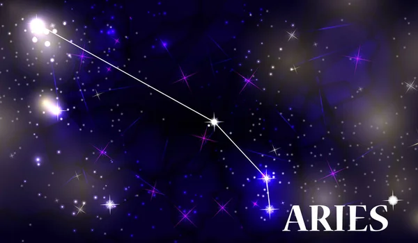 Símbolo Aries signo do zodíaco. Ilustração vetorial . — Vetor de Stock