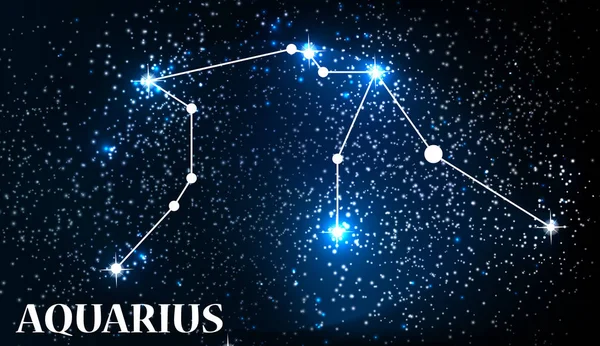 Aquarius Csillagjegy szimbóluma. Vektoros illusztráció. — Stock Vector