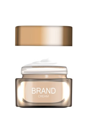 Yüz kremi şişe tüp şablonu için reklamları veya dergi arka plan.