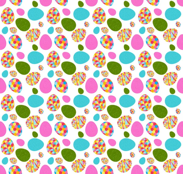 Szép húsvéti tojás Seamless Pattern háttér vektor Illustra-hoz — Stock Vector