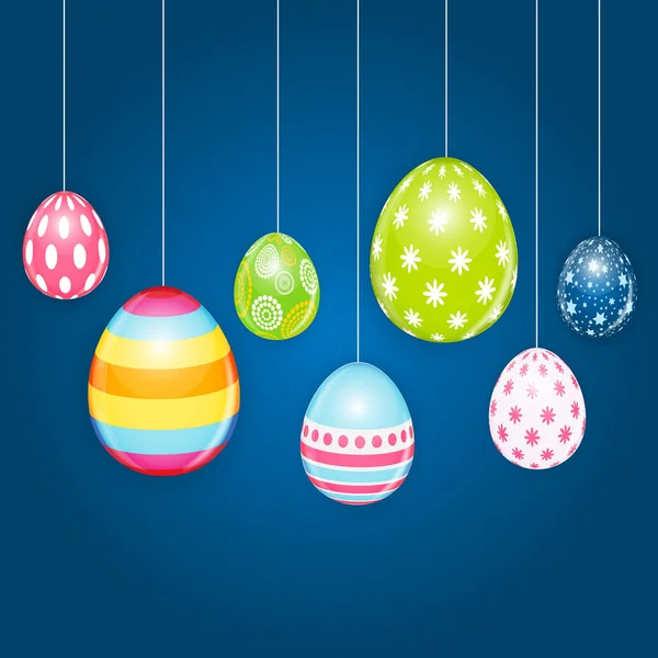 Happy Easter Spring Holiday Background Illustration — Stock Vector