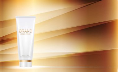 Tasarım kozmetik ürün şablonu için reklamları veya dergi adam