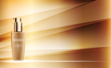 Tasarım kozmetik ürün şablonu için reklamları veya dergi adam