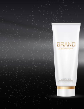 Tasarım kozmetik ürün şablonu için reklamları veya dergi adam